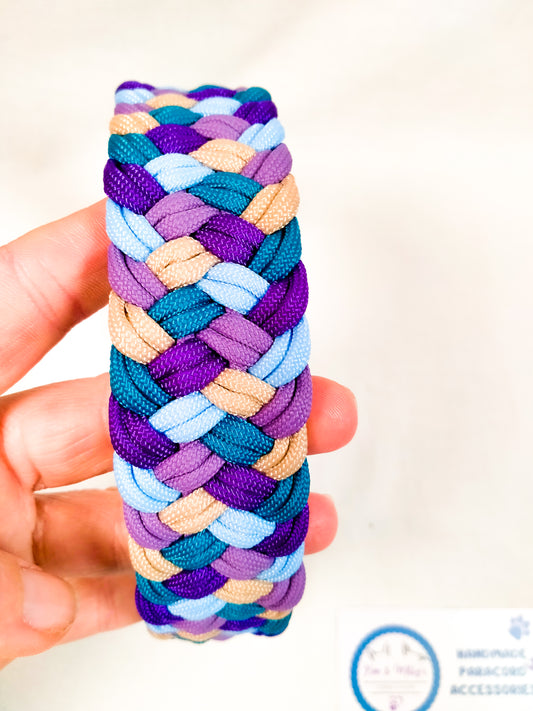 Pre-Made: Milly's Rainbow Collar, 36 - 44cm Kim & Milly's Cords 4 Paws Paracord Handmade Dog Accessories Customizable Made in Germany Shipping worldwide