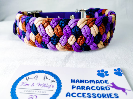 Pre-Made: Milly's Rainbow Collar, 32-41cm Kim & Milly's Cords 4 Paws Paracord Handmade Dog Accessories Customizable Made in Germany Shipping worldwide