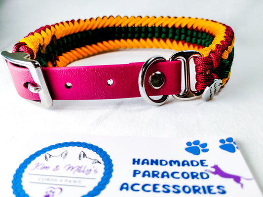Pre-Made: Endless Falls Collar, 38-47cm Kim & Milly's Cords 4 Paws Paracord Handmade Dog Accessories Customizable Made in Germany Shipping worldwide