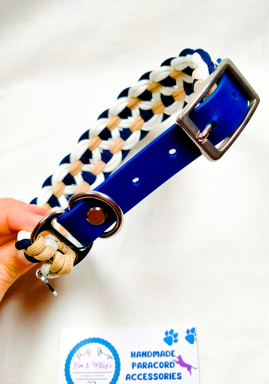 Pre-Made: Sadie's Posie Collar, 36-44cm Kim & Milly's Cords 4 Paws Paracord Handmade Dog Accessories Customizable Made in Germany Shipping worldwide
