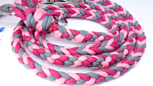 Pre Made Lead: 6 Strand Half Round Braid, 1.70m Kim & Milly's Cords 4 Paws Paracord Handmade Dog Accessories Customizable Made in Germany Shipping worldwide