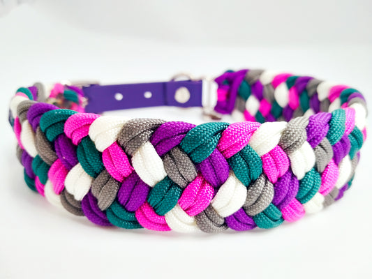 Dog Collar - Milly's Rainbow cords4paws Paracord Handmade Dog Accessories Customizable Made in Germany Shipping worldwide