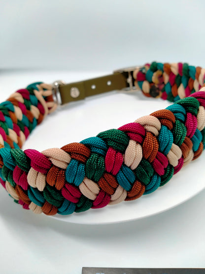 Dog Collar - Milly's Rainbow cords4paws Paracord Handmade Dog Accessories Customizable Made in Germany Shipping worldwide