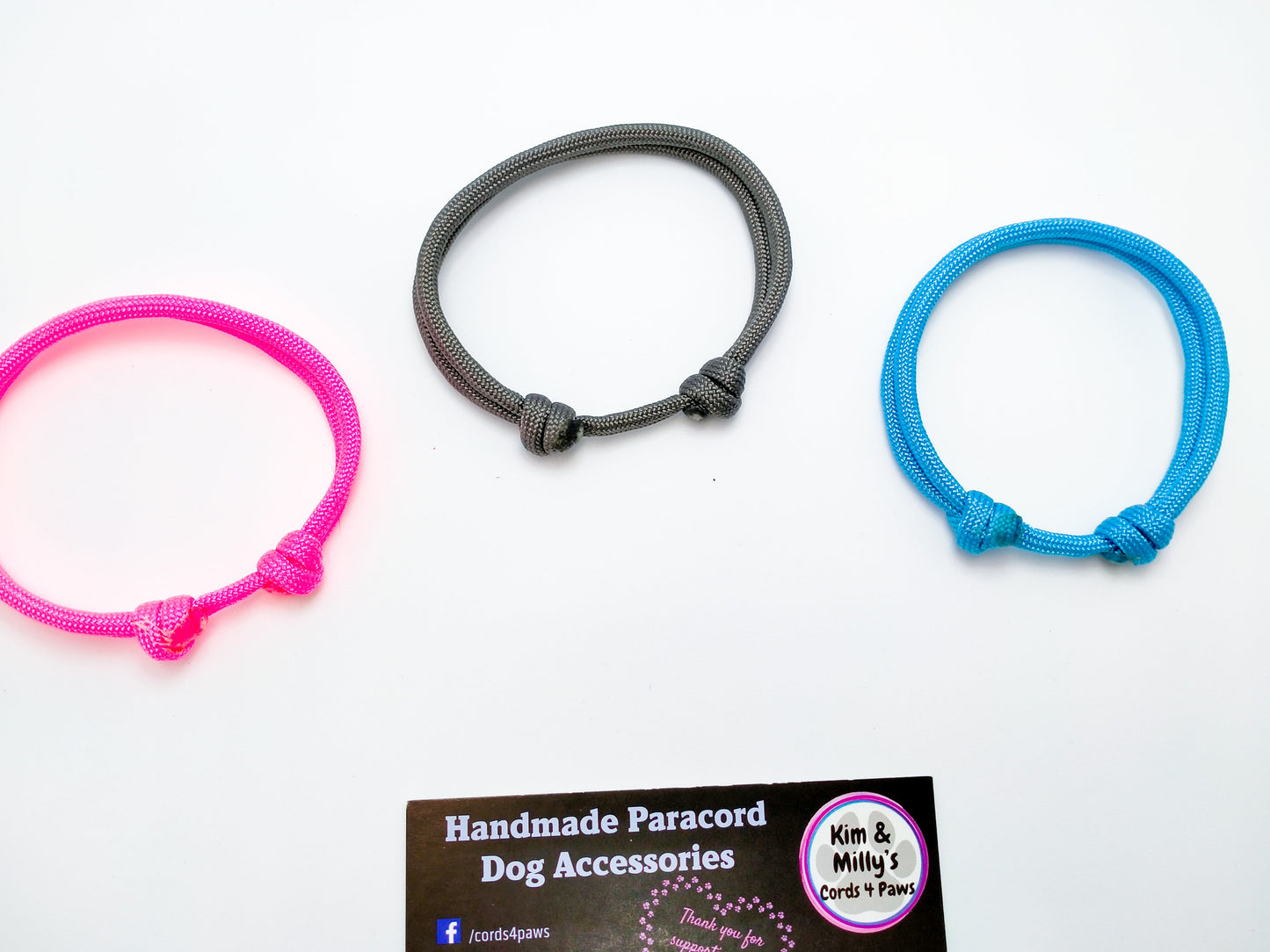 AUSSIE STOCK Whelping Collars / Puppy ID Collars Kim & Milly's Cords 4 Paws Paracord Handmade Dog Accessories Customizable Made in Germany Shipping worldwide