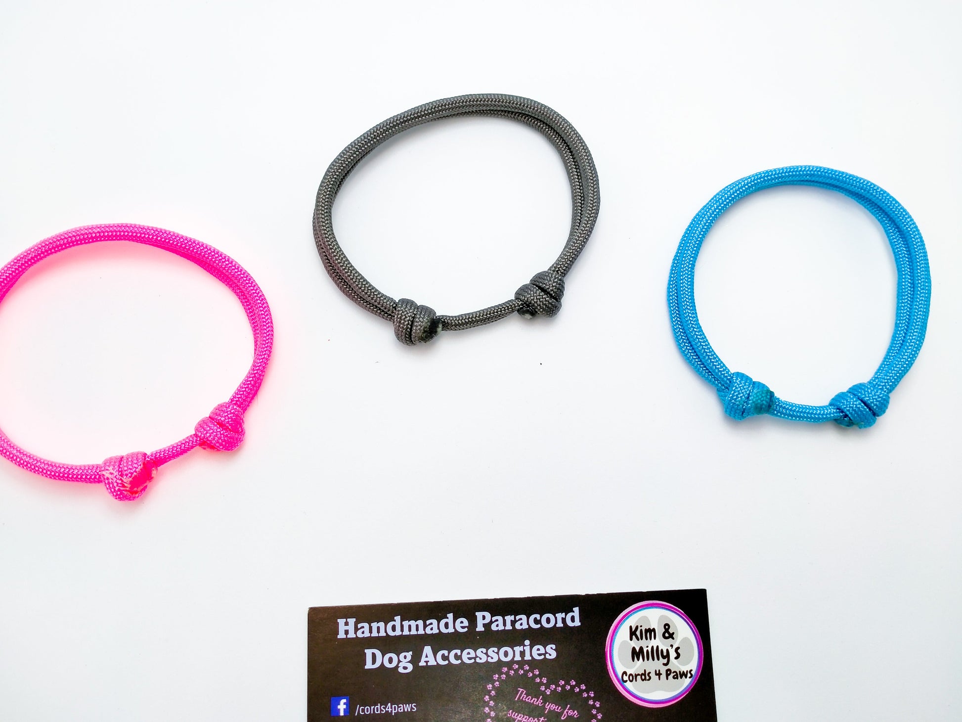 AUSSIE STOCK Whelping Collars / Puppy ID Collars Kim & Milly's Cords 4 Paws Paracord Handmade Dog Accessories Customizable Made in Germany Shipping worldwide