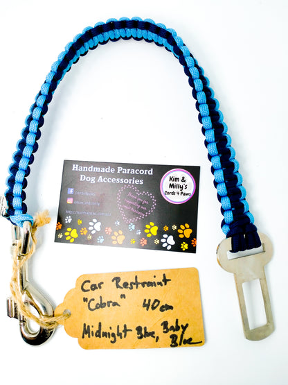 Pet Seat Belt - "Cobra" cords4paws Paracord Handmade Dog Accessories Customizable Made in Germany Shipping worldwide