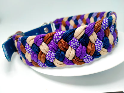 Dog Collar - Milly's Rainbow cords4paws Paracord Handmade Dog Accessories Customizable Made in Germany Shipping worldwide