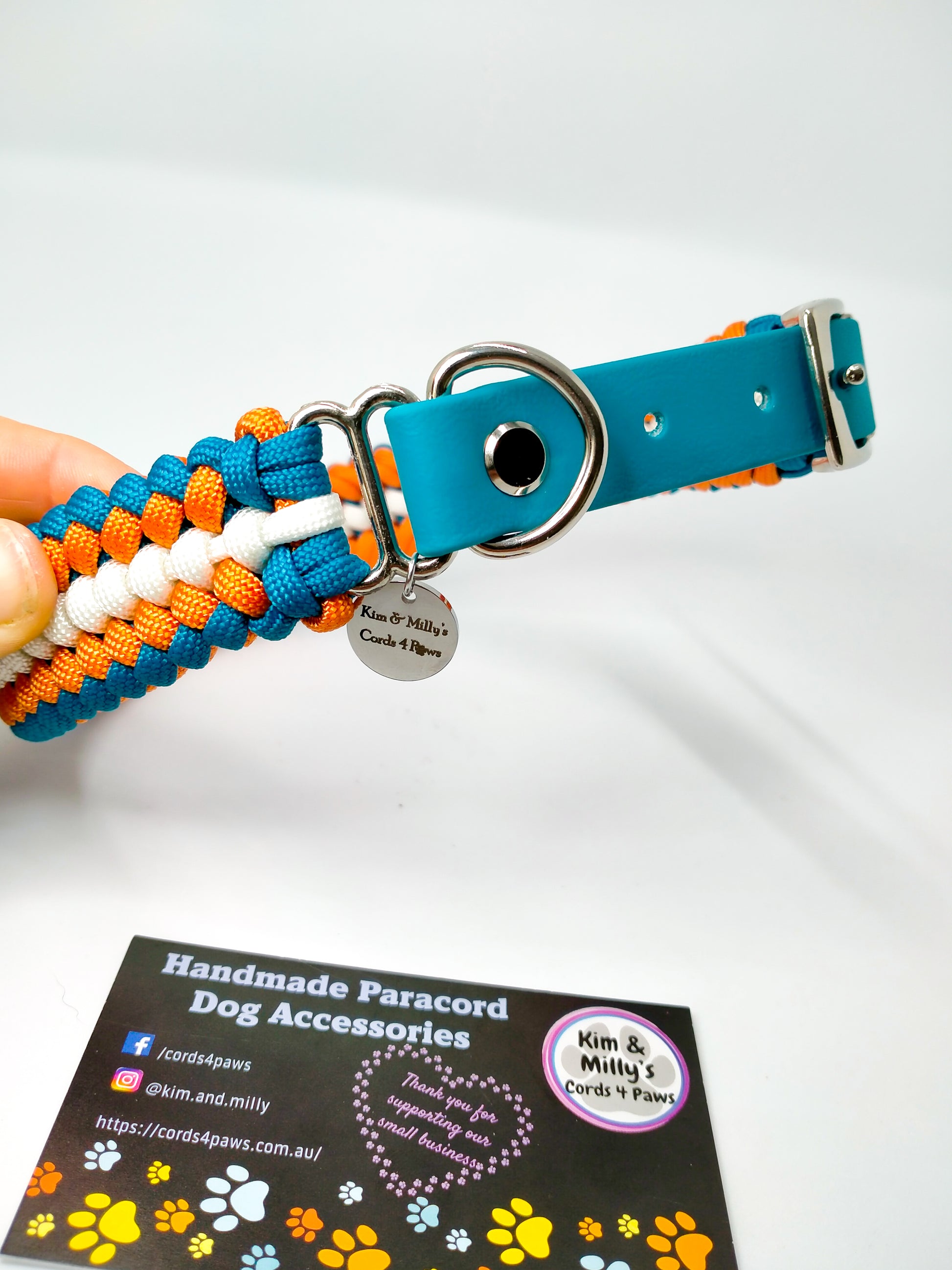 Dog Collar - "Sanctified " cords4paws Paracord Handmade Dog Accessories Customizable Made in Germany Shipping worldwide