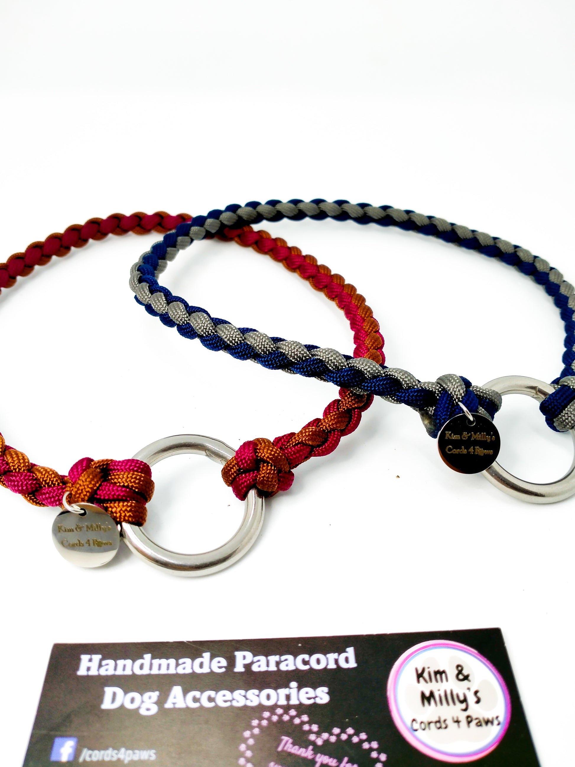 ID Collar / House Collar Kim & Milly's Cords 4 Paws Paracord Handmade Dog Accessories Customizable Made in Germany Shipping worldwide