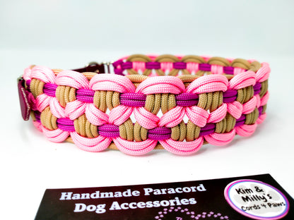 Dog Collar - Sadie's Posie Kim & Milly's Cords 4 Paws Paracord Handmade Dog Accessories Customizable Made in Germany Shipping worldwide