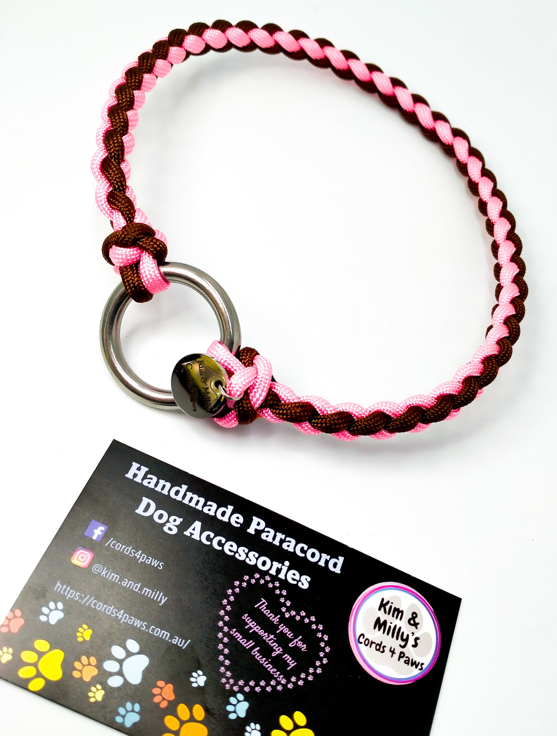ID Collar / House Collar Kim & Milly's Cords 4 Paws Paracord Handmade Dog Accessories Customizable Made in Germany Shipping worldwide