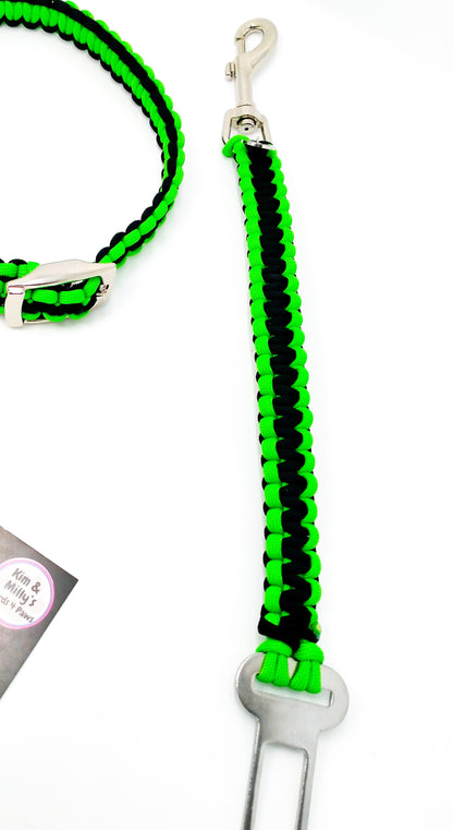 Pet Seat Belt - "Cobra" cords4paws Paracord Handmade Dog Accessories Customizable Made in Germany Shipping worldwide