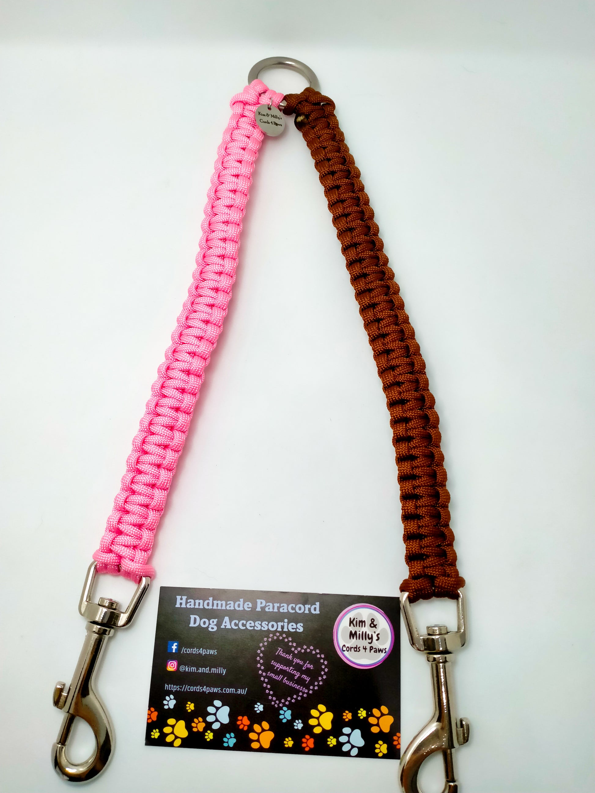 Dual Lead Attachment - "Cobra" cords4paws Paracord Handmade Dog Accessories Customizable Made in Germany Shipping worldwide