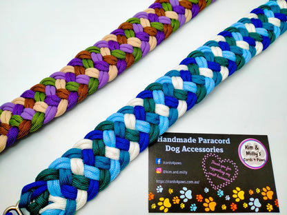 Dog Collar - Milly's Rainbow cords4paws Paracord Handmade Dog Accessories Customizable Made in Germany Shipping worldwide