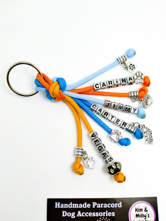 Key Chain - "Diamond" cords4paws Paracord Handmade Dog Accessories Customizable Made in Germany Shipping worldwide