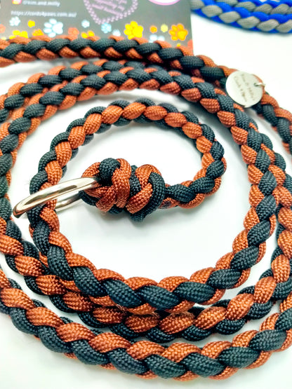 Groomer's Slip Lead - 4 Strand Round Braid cords4paws Paracord Handmade Dog Accessories Customizable Made in Germany Shipping worldwide