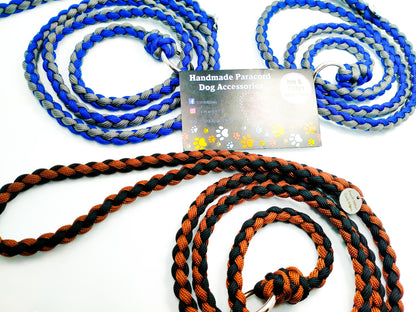 Groomer's Slip Lead - 4 Strand Round Braid cords4paws Paracord Handmade Dog Accessories Customizable Made in Germany Shipping worldwide
