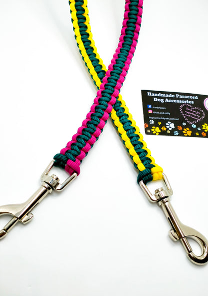 Dual Lead Attachment - "Cobra" cords4paws Paracord Handmade Dog Accessories Customizable Made in Germany Shipping worldwide