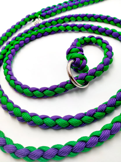 Groomer's Slip Lead - 4 Strand Round Braid cords4paws Paracord Handmade Dog Accessories Customizable Made in Germany Shipping worldwide