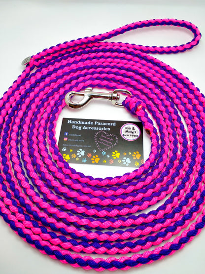 Dog Lead - 4 Strand Round Braid cords4paws Paracord Handmade Dog Accessories Customizable Made in Germany Shipping worldwide