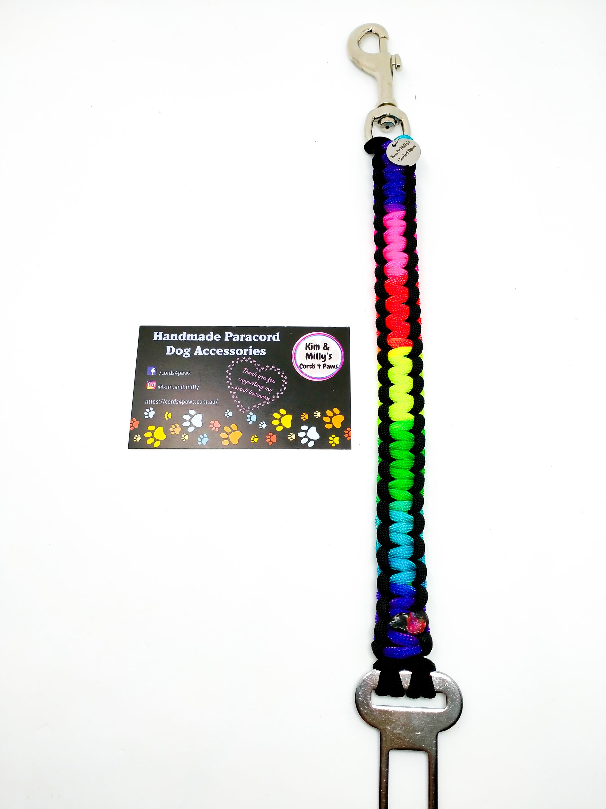Pet Seat Belt - "Cobra" cords4paws Paracord Handmade Dog Accessories Customizable Made in Germany Shipping worldwide