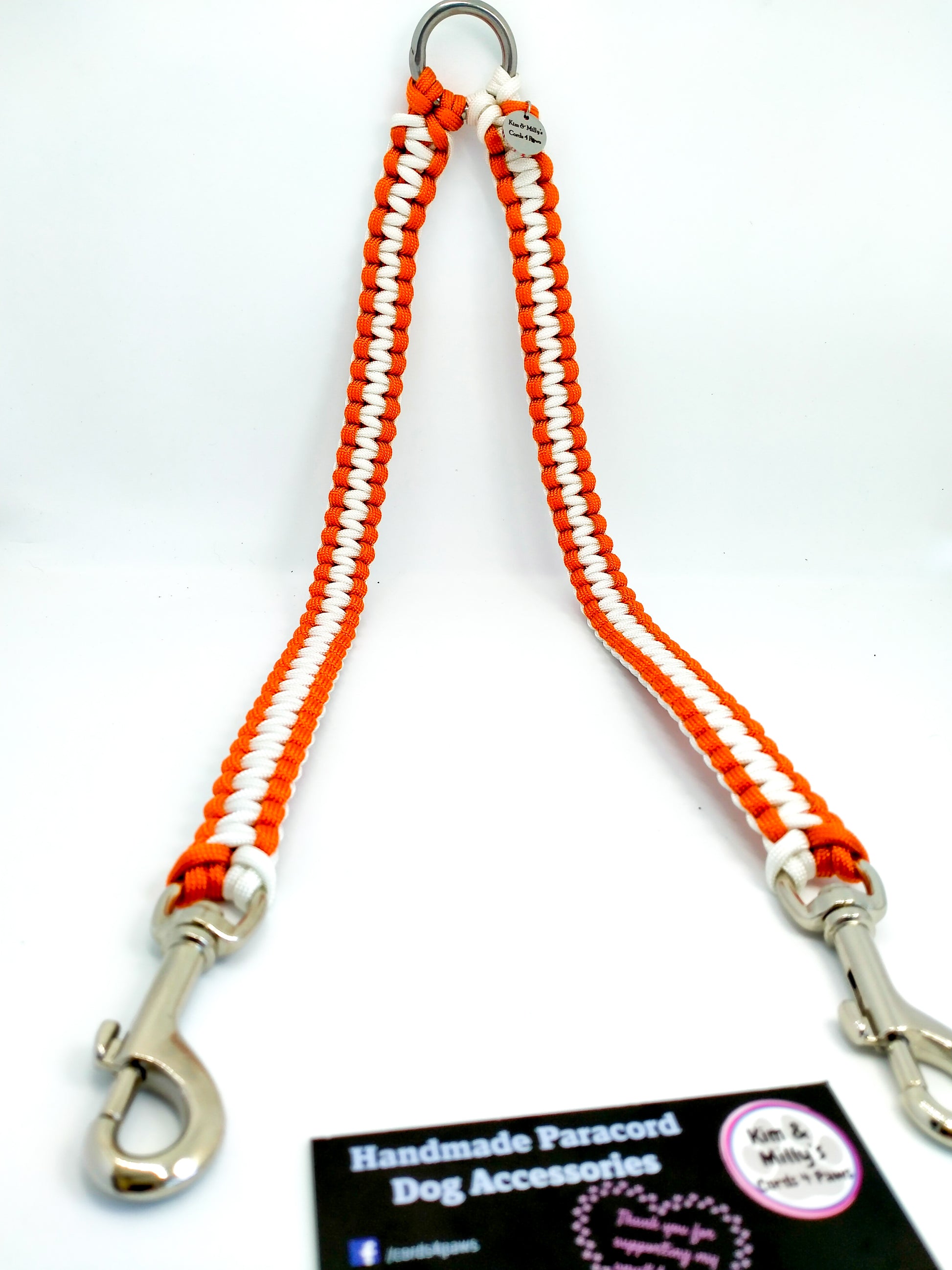 Dual Lead Attachment - "Cobra" cords4paws Paracord Handmade Dog Accessories Customizable Made in Germany Shipping worldwide