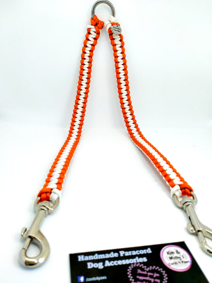 Dual Lead Attachment - "Cobra" cords4paws Paracord Handmade Dog Accessories Customizable Made in Germany Shipping worldwide