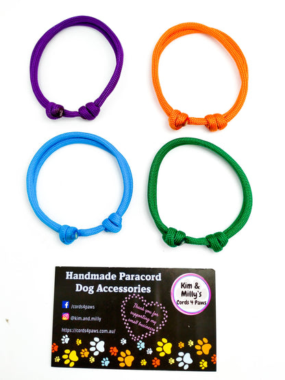 AUSSIE STOCK Whelping Collars / Puppy ID Collars Kim & Milly's Cords 4 Paws Paracord Handmade Dog Accessories Customizable Made in Germany Shipping worldwide