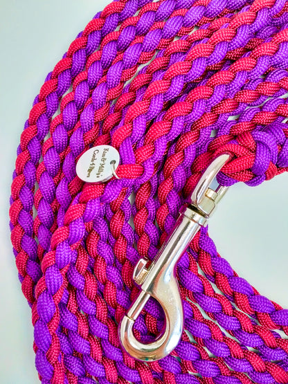 Dog Lead - 4 Strand Round Braid cords4paws Paracord Handmade Dog Accessories Customizable Made in Germany Shipping worldwide