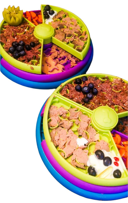 Spin ‘N’ Snack Puzzle Bowl Kim & Milly's Cords 4 Paws Paracord Handmade Dog Accessories Customizable Made in Germany Shipping worldwide