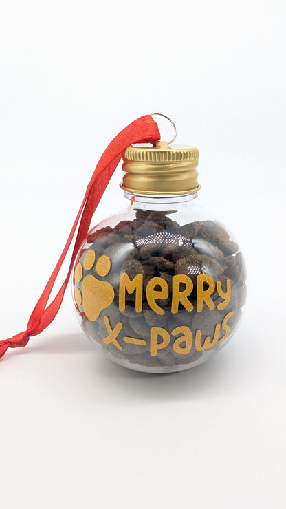 Christmas Baubles Dog  & Cat - Custom Text