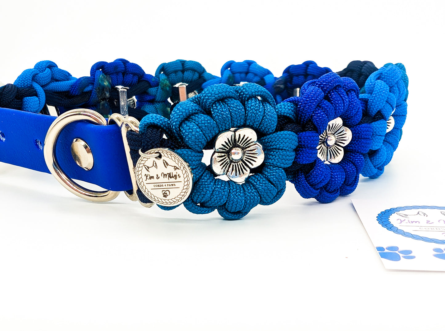 DELUXE EDITION: Kimmy's Blooms Collar Kim & Milly's Cords 4 Paws Paracord Handmade Dog Accessories Customizable Made in Germany Shipping worldwide