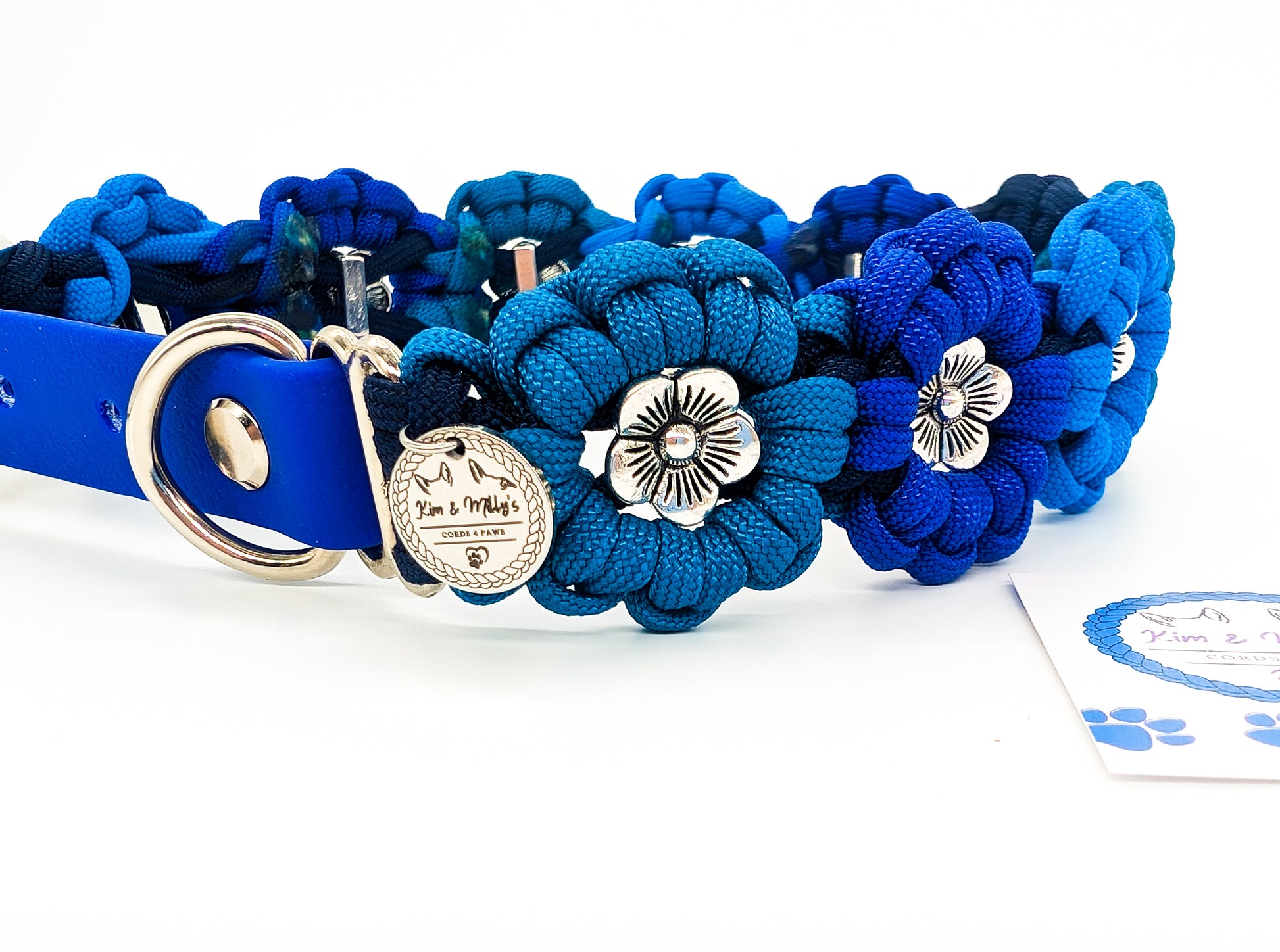 DELUXE EDITION: Kimmy's Blooms Collar Kim & Milly's Cords 4 Paws Paracord Handmade Dog Accessories Customizable Made in Germany Shipping worldwide