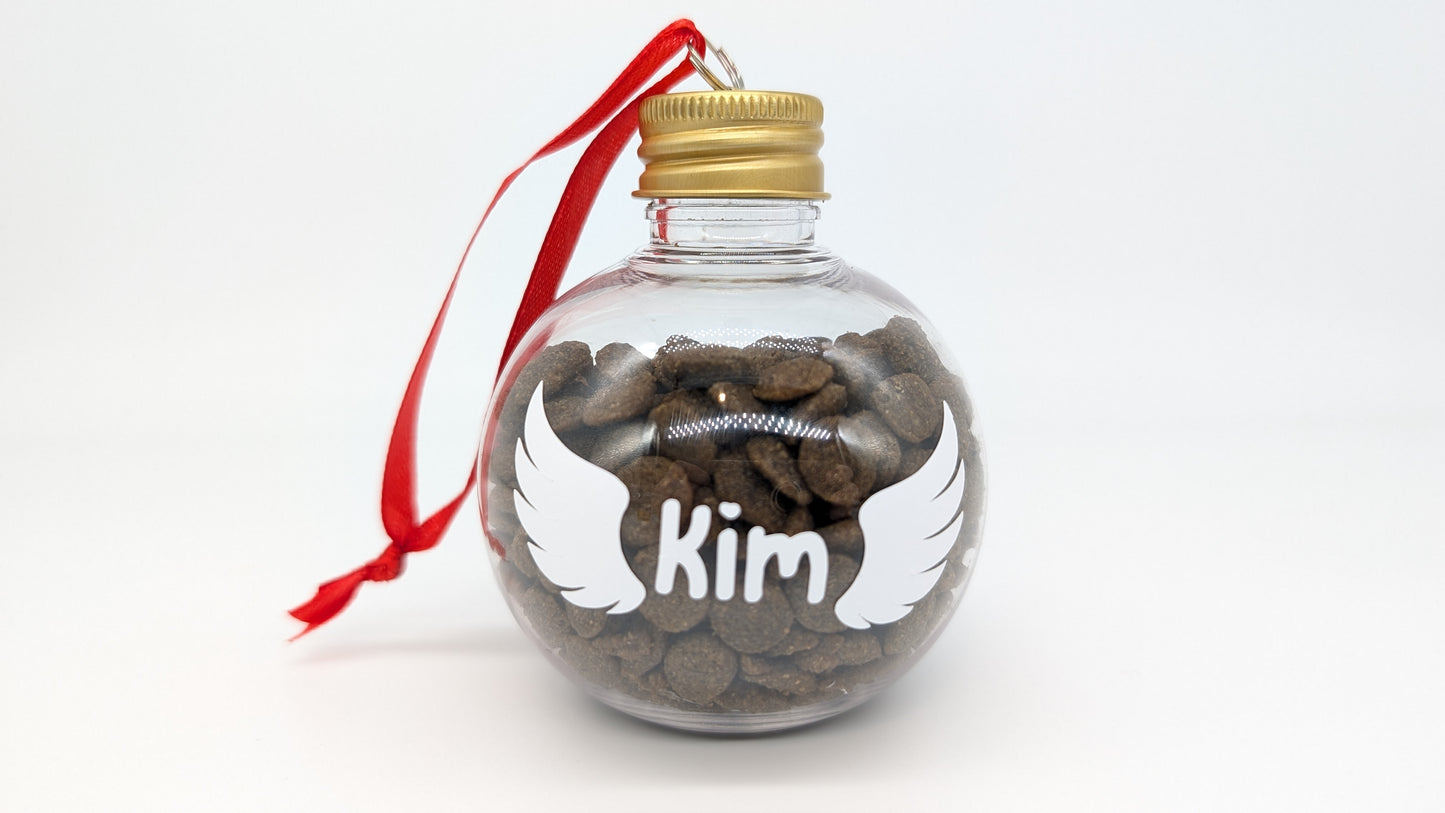 Christmas Baubles Dog  & Cat - Custom Text