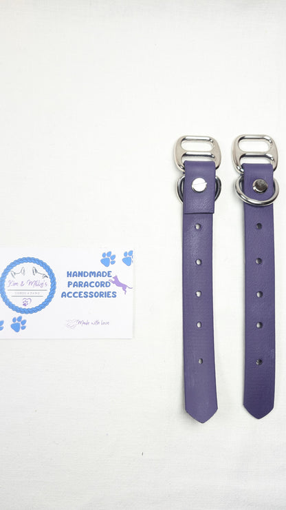 BioThane - Adapters 19mm Violet (VI521) Kim & Milly's Cords 4 Paws Paracord Handmade Dog Accessories Customizable Made in Germany Shipping worldwide