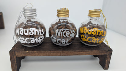 Christmas Baubles Dog  & Cat - Custom Text