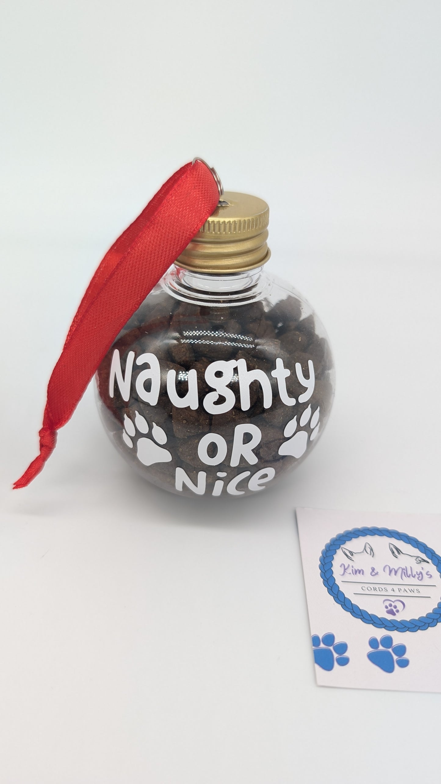 Christmas Baubles Dog  & Cat - Custom Text