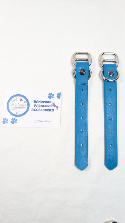 BioThane - Adapters 19mm Lagune (BU52F) Kim & Milly's Cords 4 Paws Paracord Handmade Dog Accessories Customizable Made in Germany Shipping worldwide