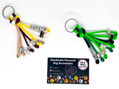 Key Chain - "Diamond" cords4paws Paracord Handmade Dog Accessories Customizable Made in Germany Shipping worldwide