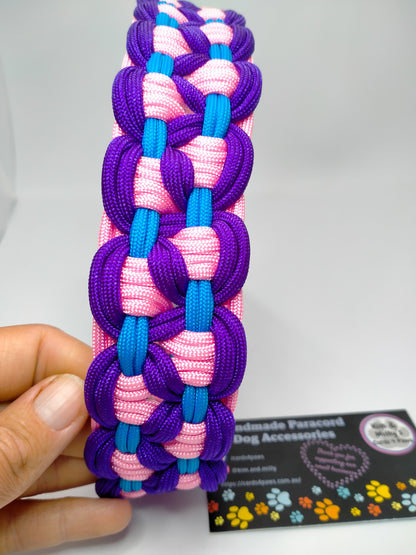 Dog Collar - Sadie's Posie Kim & Milly's Cords 4 Paws Paracord Handmade Dog Accessories Customizable Made in Germany Shipping worldwide